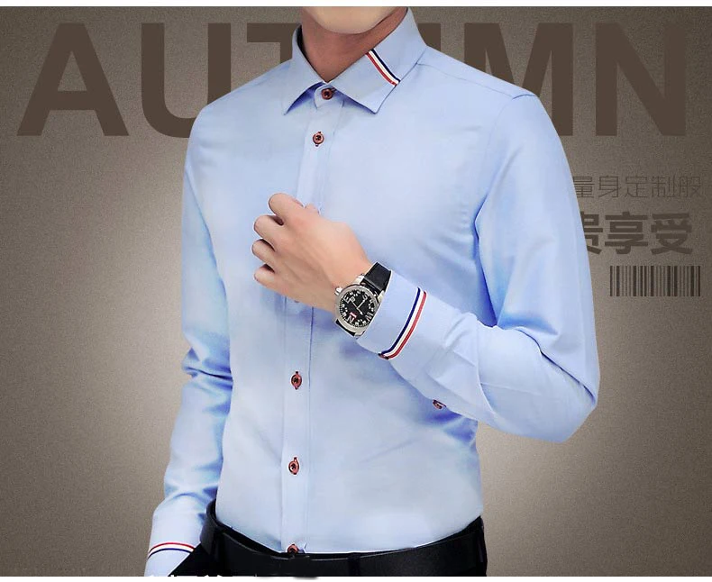 Высококачественная брендовая мужская одежда Mwxsd, хлопковая рубашка, мужская приталенная рубашка с длинным рукавом на свадьбу, Мужская Повседневная Деловая белая сорочка homme