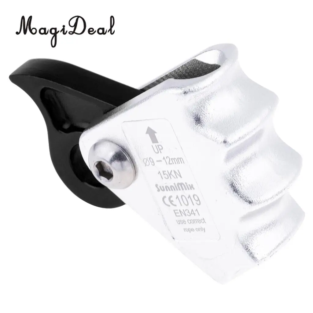 Rock Climbing Grab Fall Arrest Rope Grab Clamp Ascender For 9mm-12mm Rope