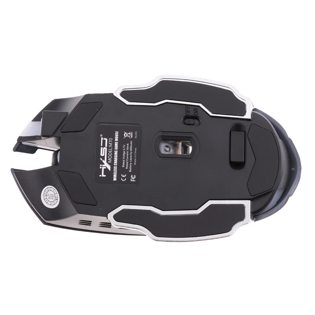 Rechargeable Comfort Wireless Gaming Mouse + Mouse Pad Non Slip Mice Pad