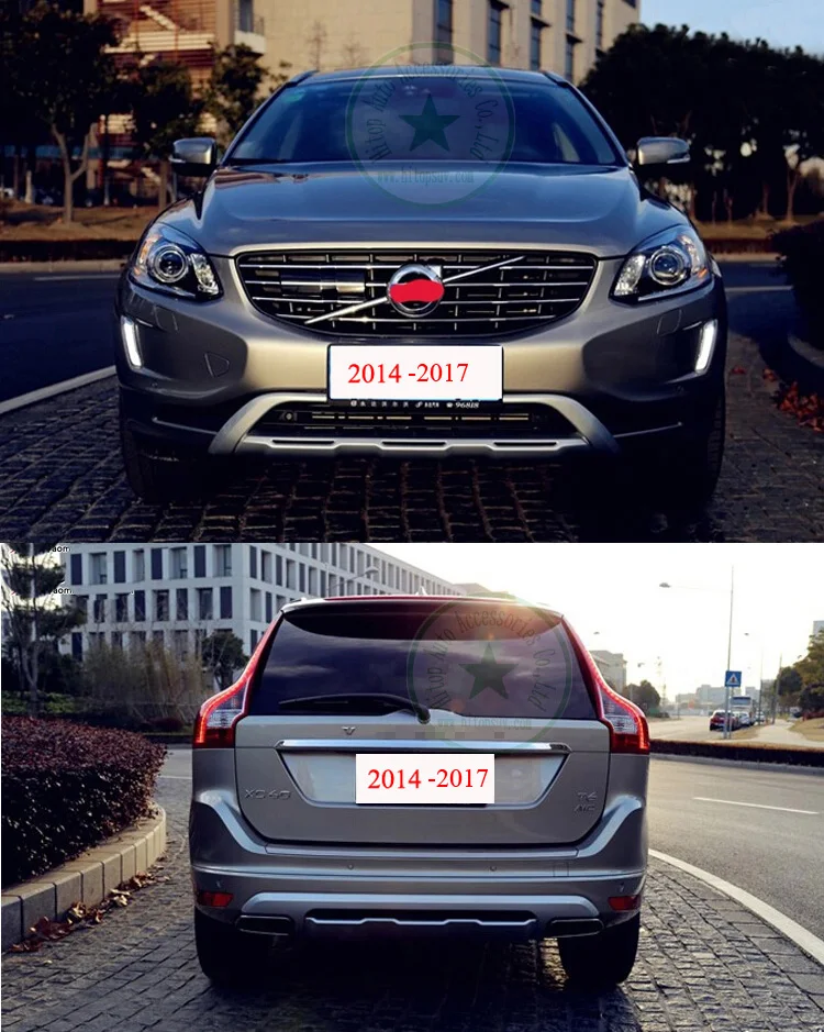 Бампер протектор опорная пластина бампер Защита для Volvo XC60 2009-2013 или-, передний+ задний, 2 шт, четыре варианта, поставщик качества