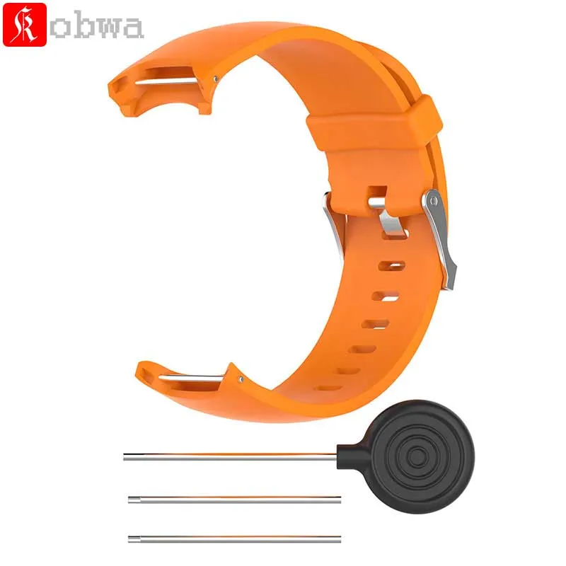 Noir Huabao Bracelet en Silicone pour Garmin Approach S3