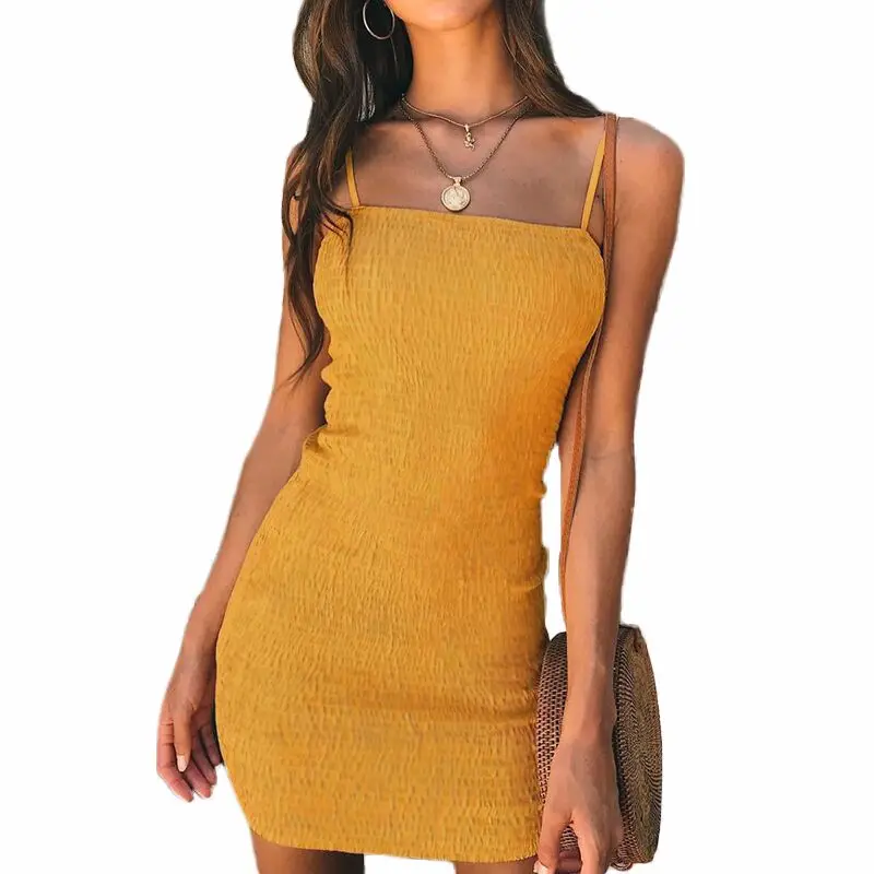 

Women Summer Mini Dress Fashion Skinny Sheath Dress Sexy Slim Sleeveless Backless Tank Dress Club Party Straigth Pencil Dress