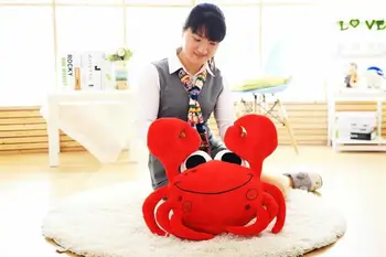 

big new creative crab toy lovely red crab pillow doll about 75cm