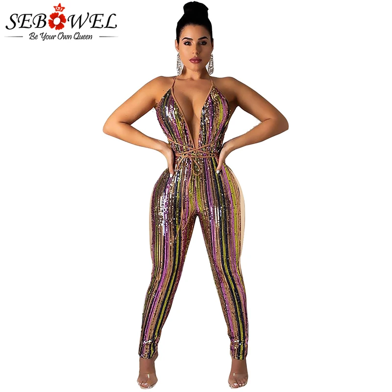 rainbow glitter jumpsuit