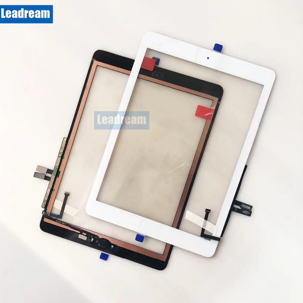

150PCS Touch Screen Glass Panel with Digitizer Home Buttons Adhesive Tape for iPad 6 6th 2018 A1893 A1954 free DHL