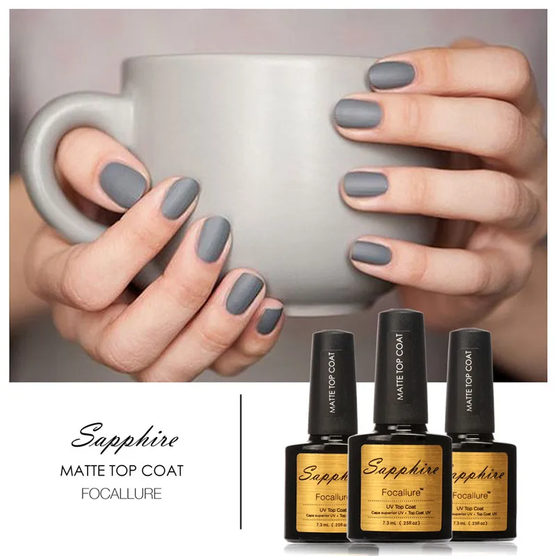 Hot Sale Matte Top Coat Lacquer Gel Nail Polish Matte Nail Primer Layer Varnish Matte Top Gel