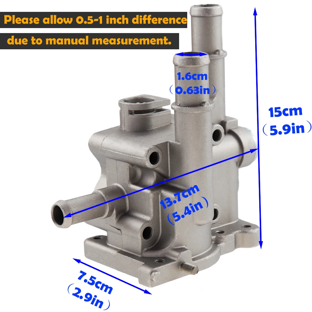 Comprar Cubierta de la carcasa del termostato de aluminio para Chevy Chevrolet Cruze Aveo albonda para Opel Astra Zafira Signum Moka 96984103 96817255