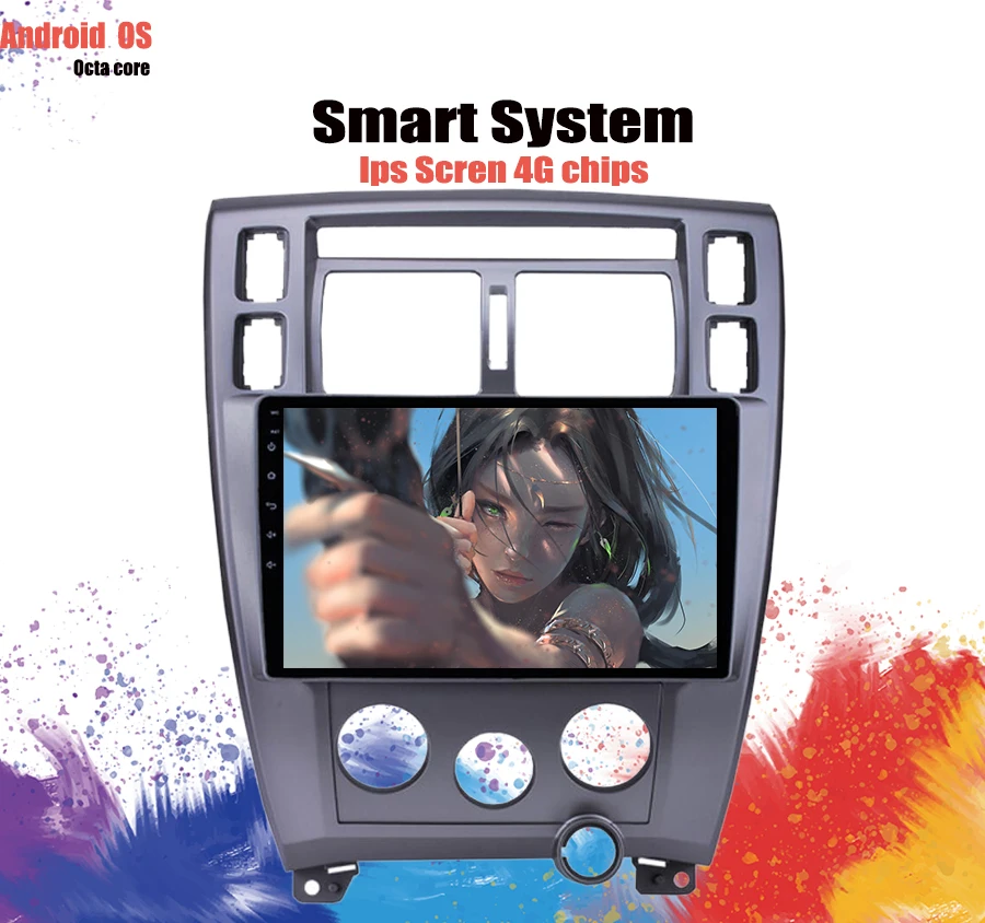 Flash Deal 10.1" Android 9.1 Car Radio GPS Navigation Multimedia Player Head Unit For Hyundai Tucson LHD 2006 -2013 Stereo Audio Carplay 1