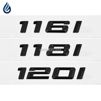 

116i 128i 135i Chrome Emblem Badge Decal Number Letter Stickers For BMW 1 Series F20 F21 E87 E81 E82 E87 E88 Car Styling