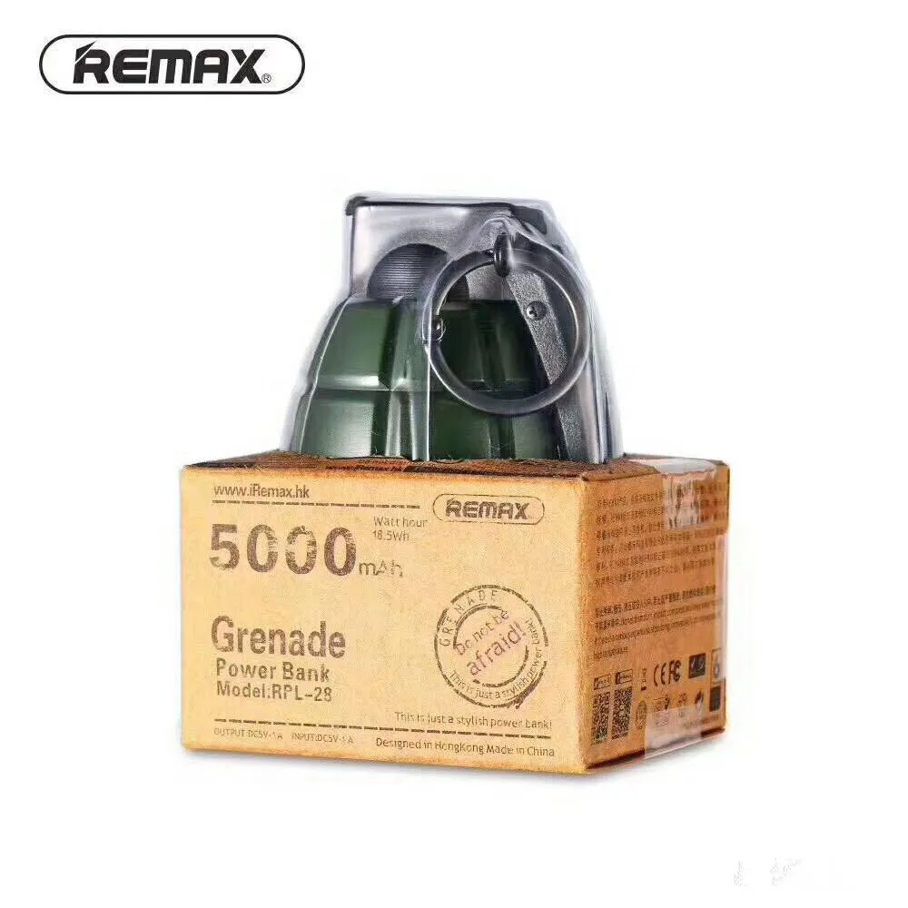 Remax RPL-28 5000mah Power bank Portable Charger External Battery Universal Mobile Phone Tablet PC Powerbank USB Charger