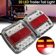 2×12 V 26 светодиодный задний фонарь сигнала поворота свет задний тормоз Стоп номерной знак лампа для автомобиля прицеп e-помечено
