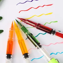 Stylo brosse à recharge fontaine, 8 couleurs pour écriture, stylo pour calligraphie chinoise, pour peinture, fournitures de papeterie scolaire et de bureau