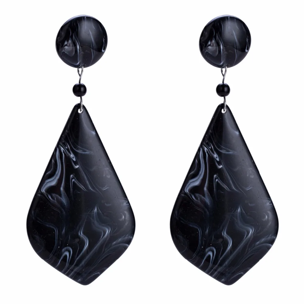 2018 New Long Acrylic Earring Fashion Jewelry for Women Big Drop