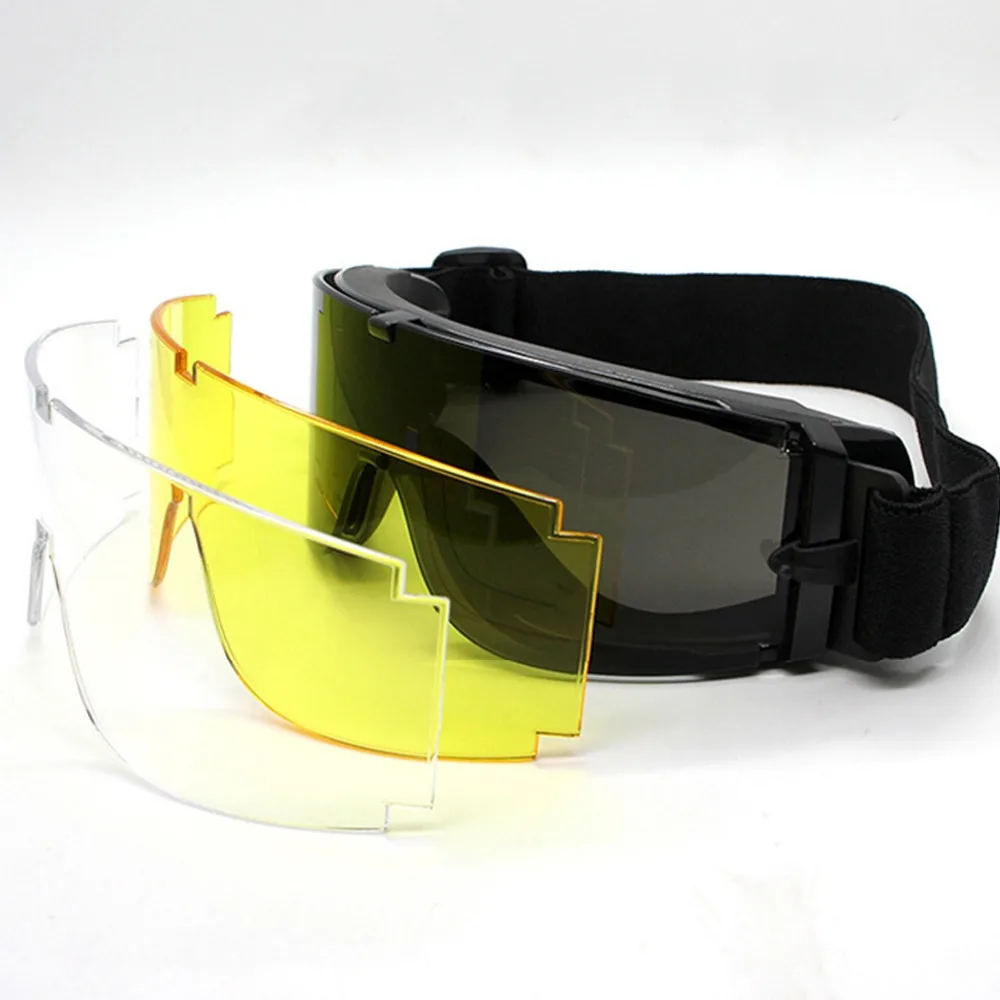 FDBRO специальное армейское оборудование камуфляжные защитные очки ударные наружные стрелковые очки сменные линзы ветрозащитные Wargame