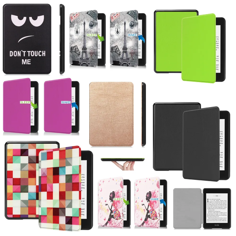 

Slim Print Capa Case For Amazon New Kindle Paperwhite 2018 released Smart Funda Cover For Kindle Paperwhite 4 6" 10th Generation