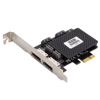 

New PCI-E To 2 port SATA 3.0 & 2 port ESATA PCIE SATA3 Expansion riser Card PCI Express Adapter