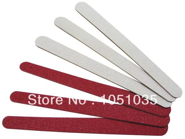 Red Wooden Nail File Mini Emery Board Disposable Wood 100 Pcs/Lot | Красота и здоровье