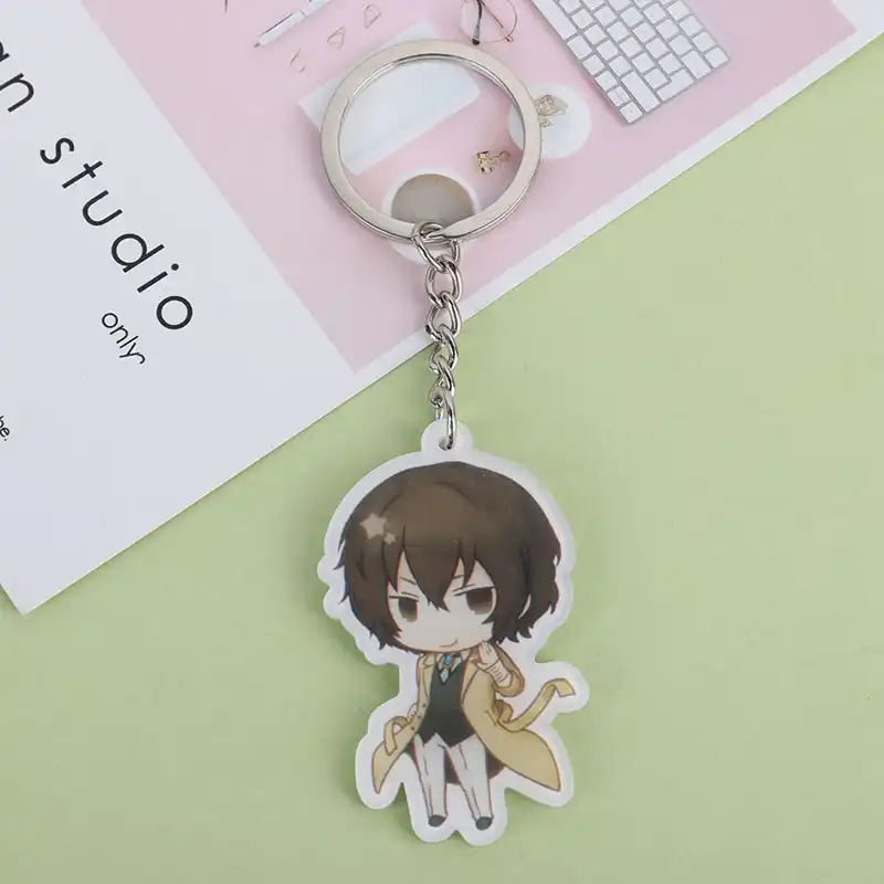 Anime Bungo Stray Dogs Acrylic Keychain Bag Decoration Atsushi JiuGu