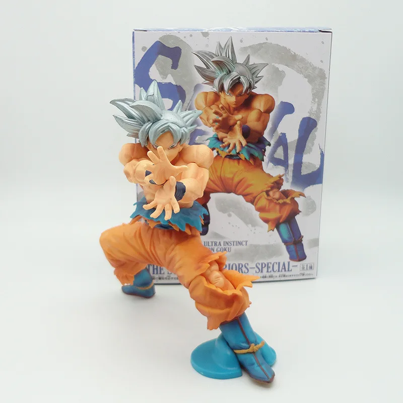 Anime 17CM Dragon Ball SUPER The Super Warriors Special Ultra Instinct Son Goku Kakarotto PVC Figure Collectible Model Toy | Игрушки и