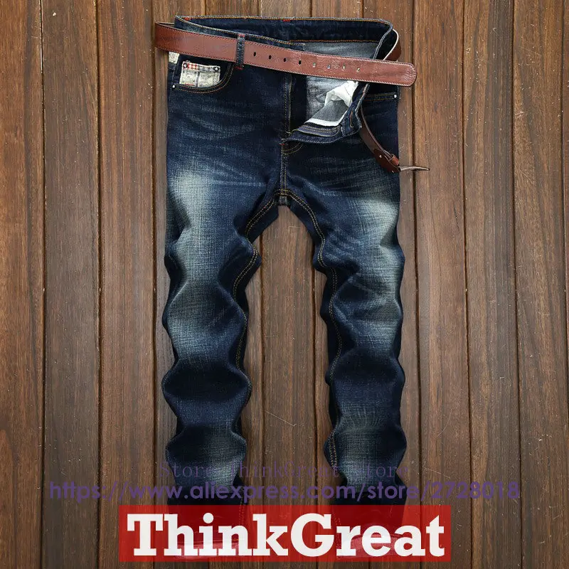 

Last 2016 the design style of fashion denim jeans very high quality patches were male fashion flagship hole jeans pants size 28-