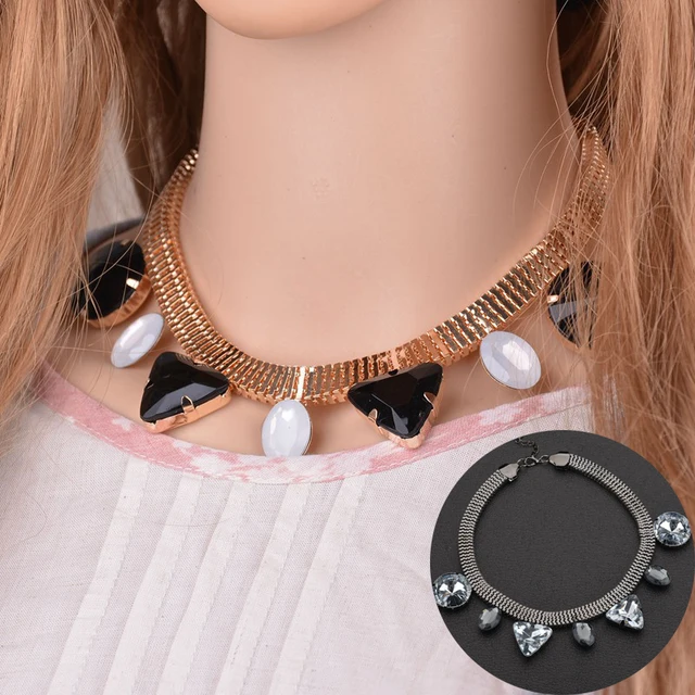 Collier Argenté Pendentif Main Gros Plastron Du Fait De Femmes Bijoux Et Femme Cou Punk Gothique D'or Dans Bib Ras SMGULqVzp