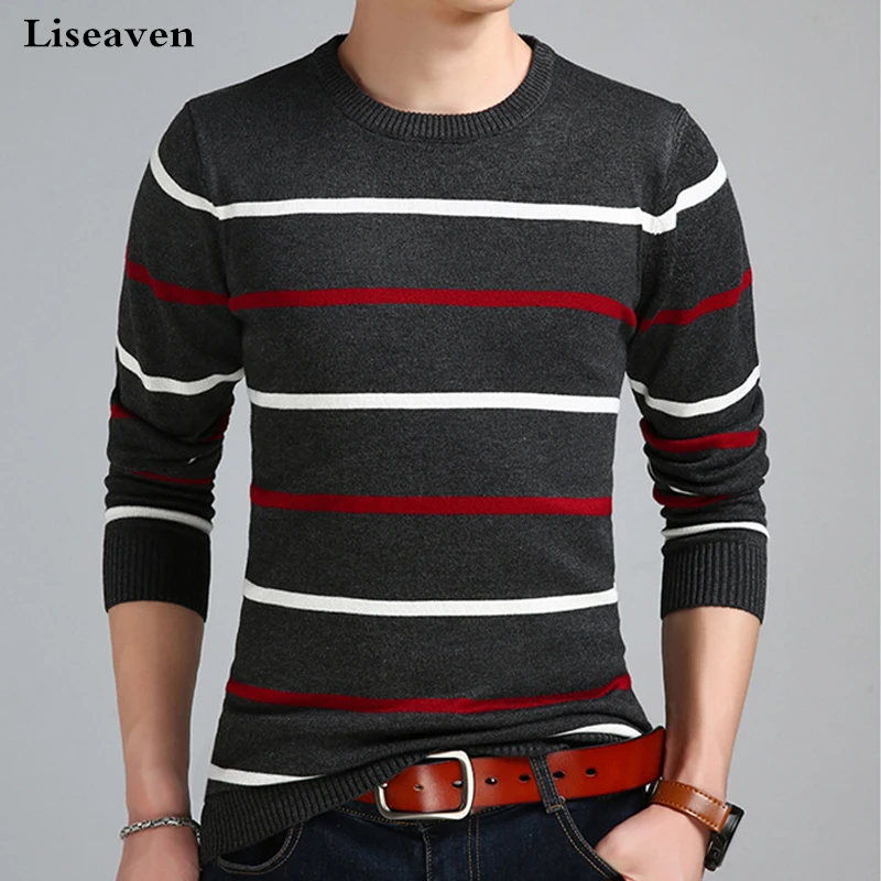 

Liseaven Men's Sweaters Pullover Sweater Male Clothing Men Sweater Man Pullovers