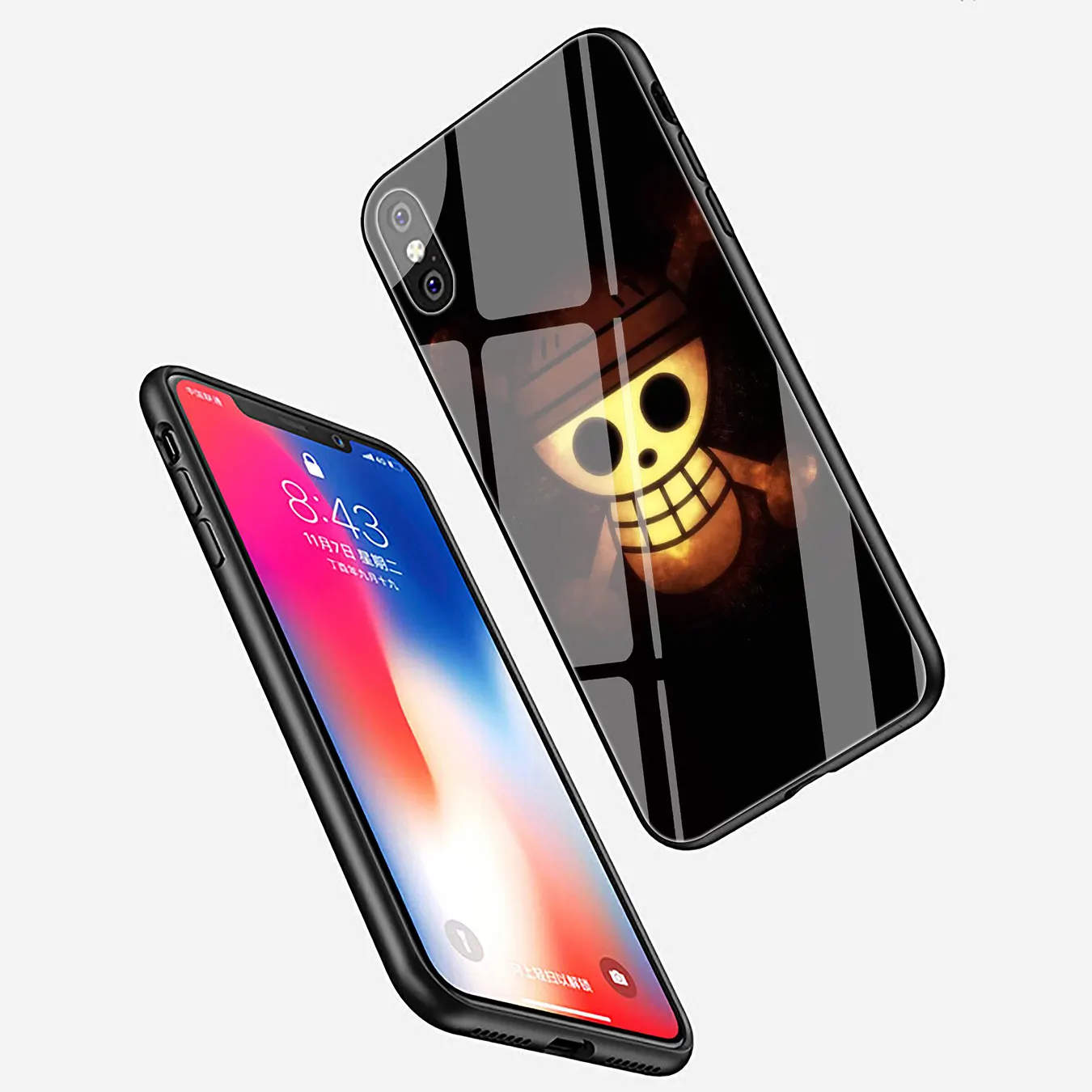 Lavaza цельный Luffy закаленное стекло чехол для телефона Apple iPhone XR X XS Max 8 7 6 6S Plus 5 5S SE 10