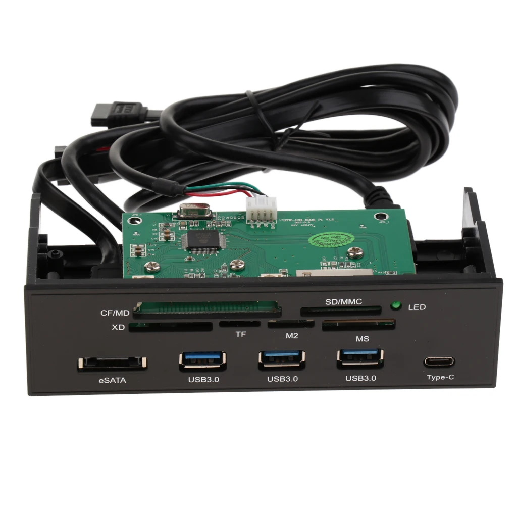 5.25 inch Desktop Optical Drive Front Panel Internal Card Reader Dashboard 
