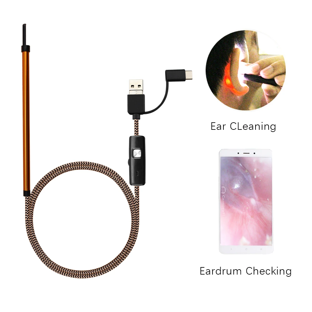 N210 Series Ear cleaner Tool HD Visual Spoon Multi-Earpick With Mini Camera Cleaning Endoscope or otoscopo | Красота и здоровье