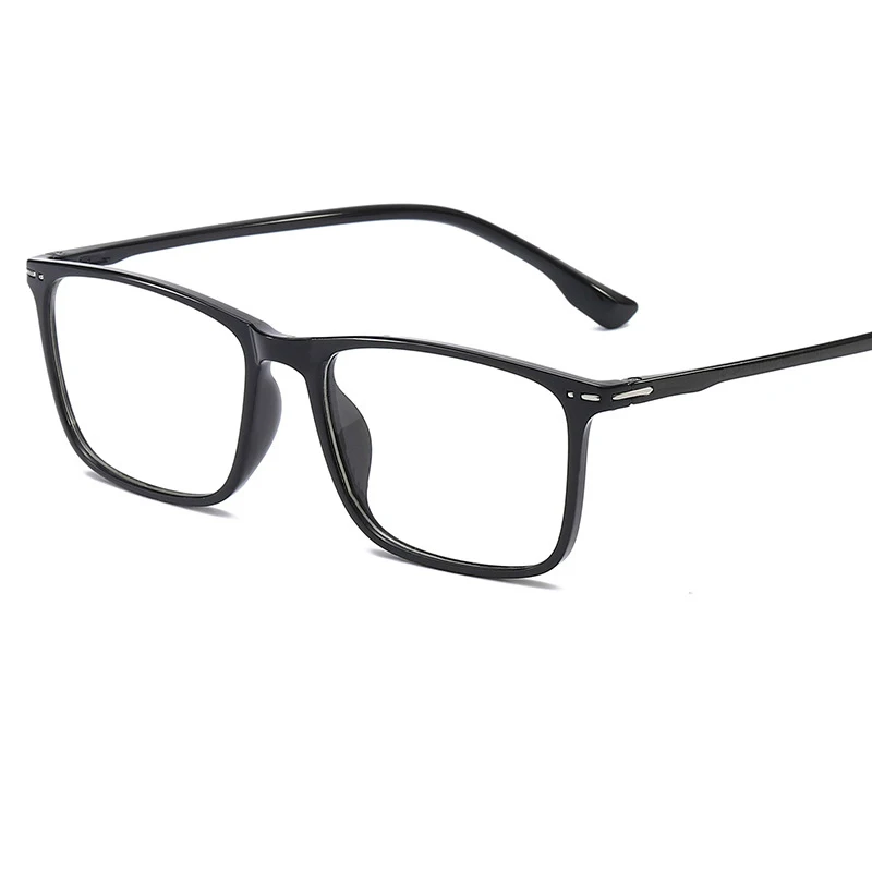 

2019 hot new TR90 comfortable flat mirror full frame retro ultra light decorative glasses box literary simple glasses frame.