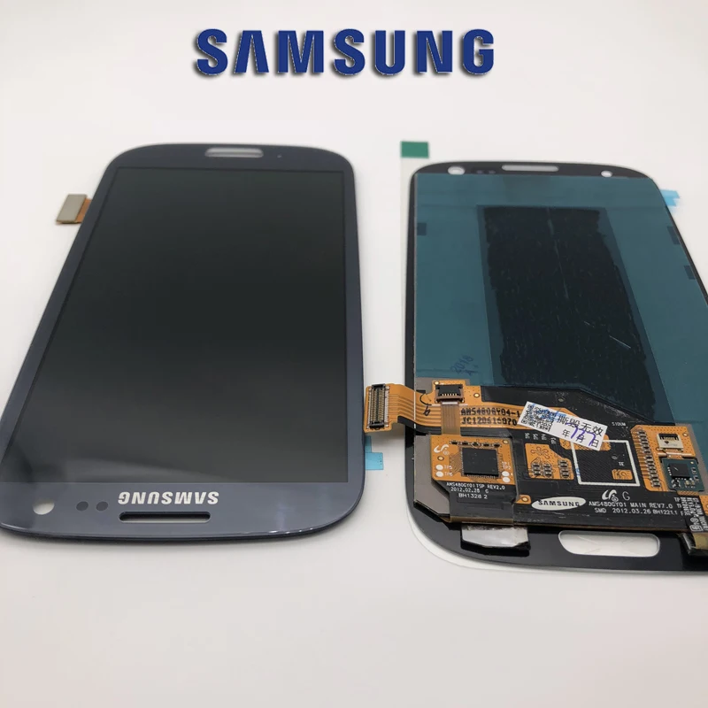 Оригинальный SUPER AMOLED ЖК экран 4 8 дюйма для SAMSUNG Galaxy S III S3 дисплей с дигитайзером i9300