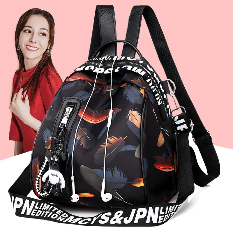 Новый многофункциональный рюкзак женский водонепроницаемый Оксфорд рюкзак женский Противоугонный рюкзак школьный рюкзак для девочек 2019