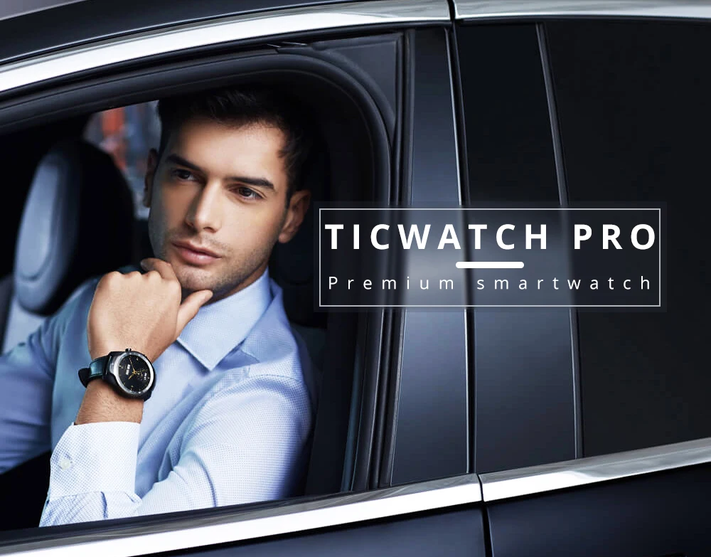 Оригинальные Смарт-часы Ticwatch Pro, Bluetooth, IP68, водонепроницаемые, Поддержка NFC платежей/Google Assistant, одежда OS, Google gps часы