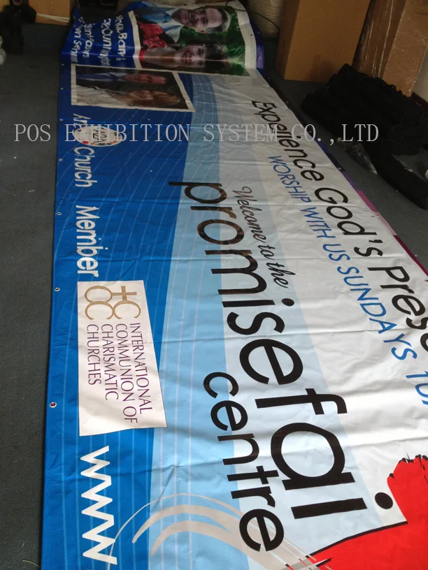 

Outdoor PVC Hanging Vinyl Banners, Custom Vinyl Promotion Vinyl Banner with Grommets