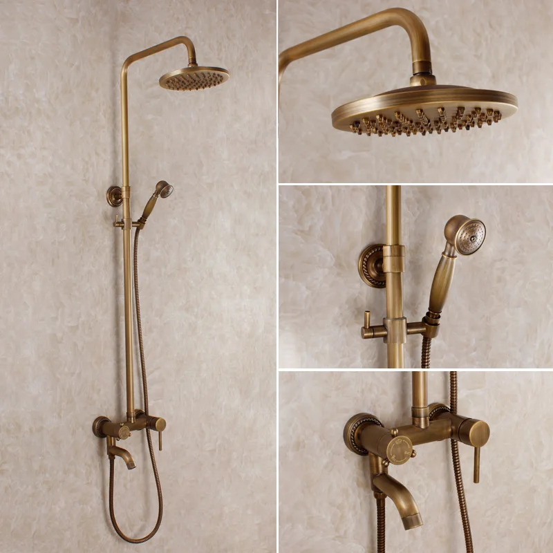 bagno doccia set precipitazioni bagno depoca miscelatore doccia bronzo antico set bagno di rame