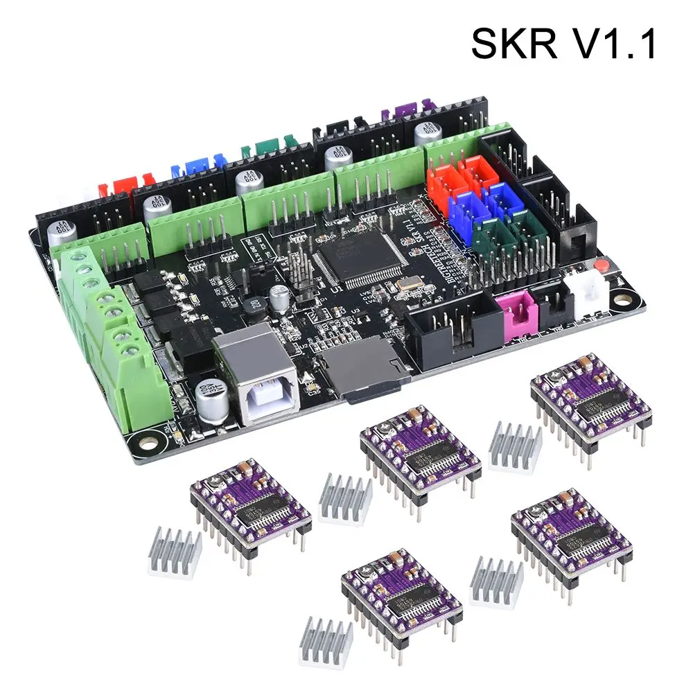 

BIGTREETECH SKR V1.1 Control Board 32-Bit ARM CPU Smoothieboard As MKS GEN L V1.0+TMC2130 TMC2208 A4988 DRV8825 3D Printer Parts