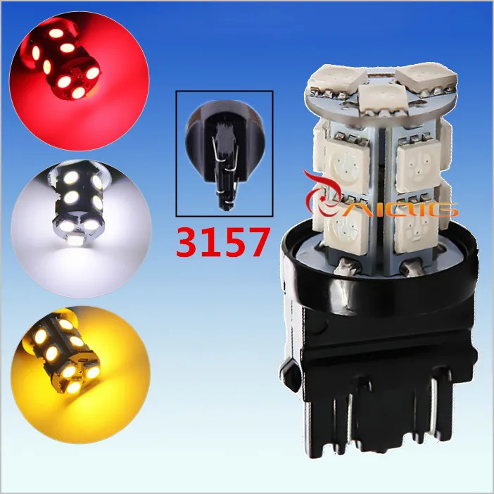 3156 3157 красный белый янтарный желтый 13 SMD 5050 Светодиодные Автомобильные лампы Авто