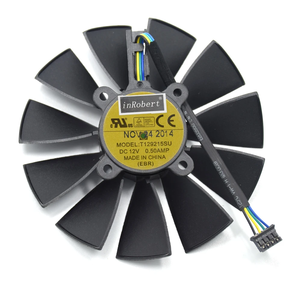 

95mm T129215SU RX580 GPU VGA Cooler Fan Replace For ASUS STRIX RX470 RX570 RX580 GTX 1050Ti GTX 1070 Ti Gaming Cooling Fan