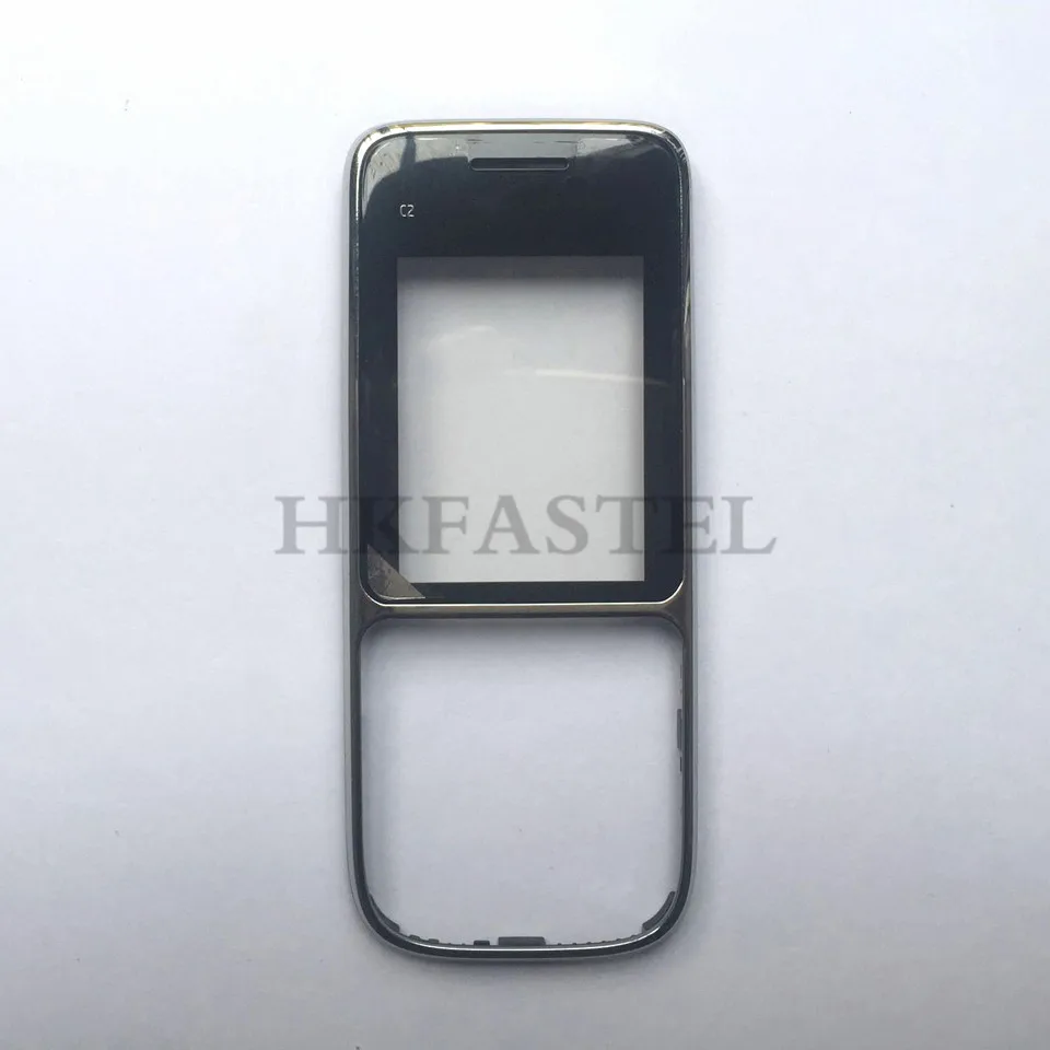 Black Hkfatel, новинка, высокое качество, для Nokia C2-01, мобильный телефон, передний корпус, задняя крышка батареи, крышка для C2-01, C2, Сменный Чехол для лица - Цвет: Black