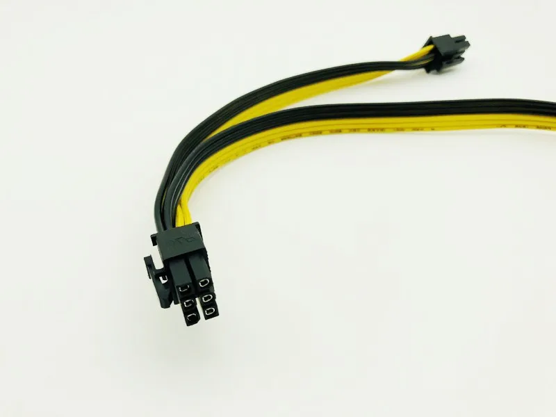 50+20cm Dual 6pin Power Cable for DELL2950 1470 Series Server Power Conversion Graphics Card Cables Power Supply for BTC Mining