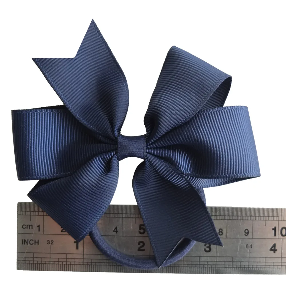 

2 pcs Pinwheel Hair Bow with Elastic Bands 3.5'' Hairbow Hair Elastic Accessories Kids PonyTail Holder Hair bands Dovetail bows