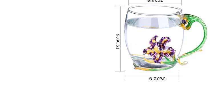 Ирис эмаль цвет Стекло Творческая чашка для чая Бытовая Термостойкое стекло подарок на день рождения стакан пять покрытие стиль выбрать чашки