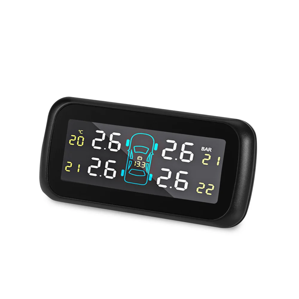 

U903 Car TPMS Tire Pressure Monitoring System With 4 External Sensors Support Car Charger Installation OR Holder Installation