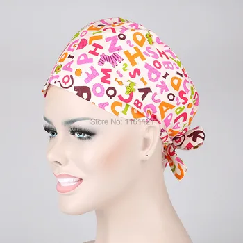 

Lab Coat Medical Suit Surgical Cap Medical Scrub Caps for Women Doctors And Nurse ,restaurant ,kitchen Working 100% Cotton B149