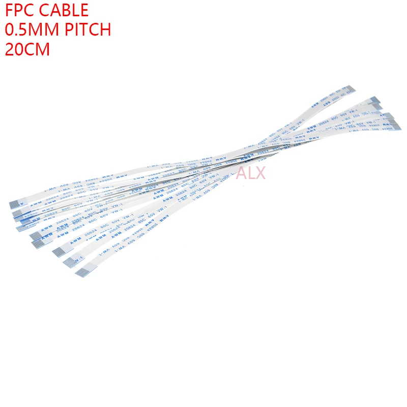 10 шт. гибкие печатные платы гибкий плоский кабель шаг 0,5 мм 200 мм a-тип 4P 6P 8P 10P 12P 16P 20P 30P 40P FFC провод 6/10/12 /16/20 Вт, 30 Вт, 40 pin-код