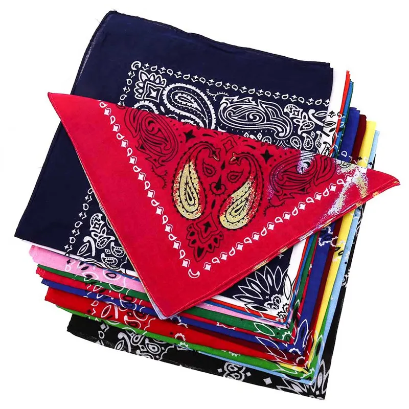 Cute Women Print Bandana Scarf Square Head Scarf Female Motorcycle