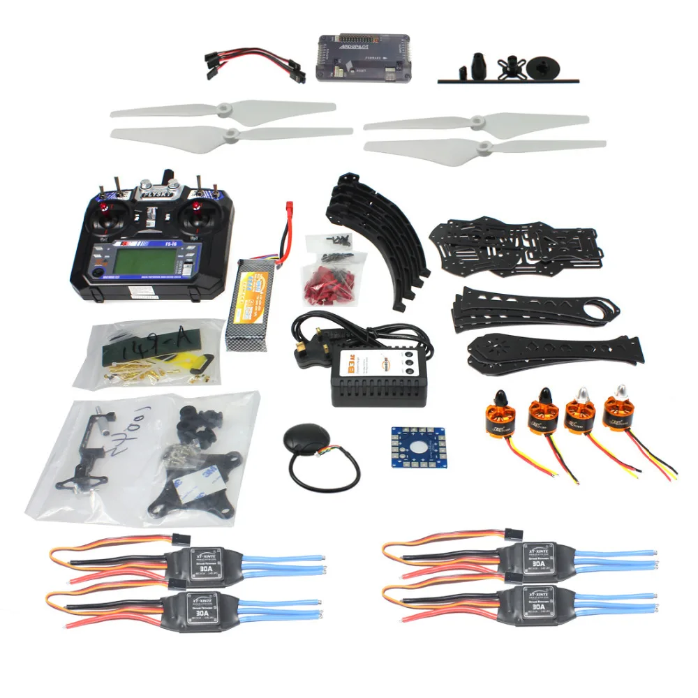 F14893 P Full Set DIY font b RC b font font b Drone b font Quadrocopter