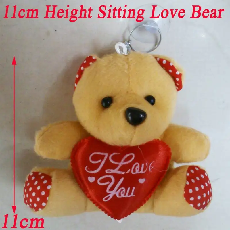 11cm height sitting love bear 1