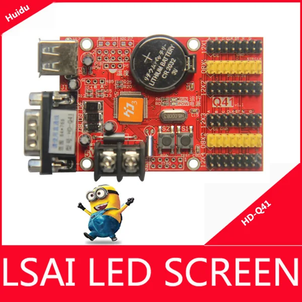 huidu HD Q41 LED Control Card Udisk RS232 Port Support Various color