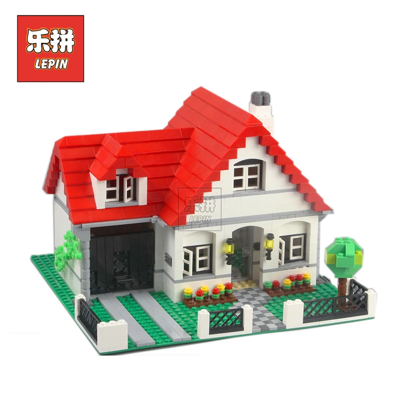 

Lepin 24027 Creative Series Castle the American Style House DIY Set Model Building Blocks Bricks Children Toys Gift Lepin
